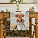 Axyaa Farmhouse Table Runner for Kitchen and Dining Decor