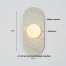 Axyaa White Glass LED Wall Sconce, Modern Nordic Stair Light Fixture