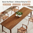 Axyaa 78.7-Inch Mid-Century Modern Dining Table for 6-8 People