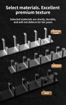 Axyaa Wall Rack Hooks for Bathroom & Kitchen - Folding Robe Towel Holder
