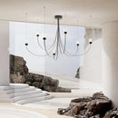 Axyaa Modern LED Gravity Chandelier for Living Room, Lobby, or Dining Room