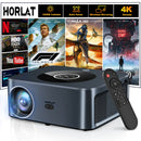 Axyaa Smart Home Theater Projector 4K Full HD Auto Focus Native 1080P WiFi Bluetooth