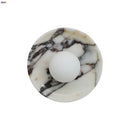 Axyaa Luxury Stone White Glass Ball LED Wall Lamp