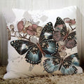 Axyaa Butterfly Printed Couch Cushion Cover 45x45cm Home Decor Pillowcase