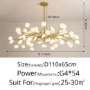 Nordic Firefly Pendant Light by Axyaa: Luxury Living Room Art Lamp, Creative Design Chandelier