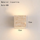 Axyaa Stone Wall Lamp Sconce - Foyer, Dining Room, Bedroom Lighting Fixtures