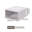 Axyaa Closet Storage Bin with Lid - Desktop Organizer for Clothes, Underwear, Socks