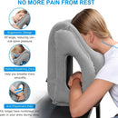Axyaa Inflatable Travel Pillow: Portable Chin Support Neck Pillow for Restful Naps