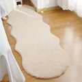 Axyaa Plush Faux Rabbit Fur Carpet: Modern Living Room & Kids Bedside Rug