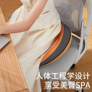 Axyaa Brocade Waist Support Cushion for Office Chairs, Ergonomic Padded Seat Pad