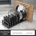 Axyaa Kitchen Pot Lid Holder Pan Organizer Cutting Board Rack Pot Cover Storage