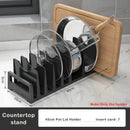 Axyaa Kitchen Pot Lid Holder Pan Organizer Cutting Board Rack Pot Cover Storage