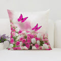Axyaa Roses Flowers Pillow Cover, 45x45, Living Room Cushions, Aesthetic Decor