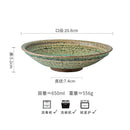 Axyaa Retro Flame Ceramic Bowl: Thick Serving & Pasta Salad Bowl for Molecular Cuisine