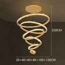 Axyaa LED Pendant Chandeliers for Staircase | Modern Home Decor Hanging Light