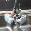 Axyaa Sink Organizer Sponge Holder Soap Shelf Adjustable Drain Basket