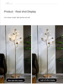 Axyaa Modern Nordic Ginkgo Leaf Floor Lamp for Living Room Bedroom Sofa Standing Light