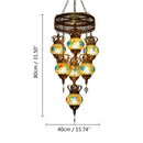 Axyaa Exotic Turkish-Style Chandelier for Elegant Living Space