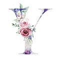 Axyaa Personalized Floral Coffee Mug with Name; Creative Tumbler Cup for Various Beverages