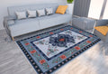 Axyaa Ethnic Pattern Print Carpet Bohemian Soft Floor Mat for Home Decor
