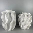 Axyaa Wavy Grain Ceramic Vase - Home Decor Floral Arrangement Accessories