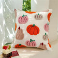 Axyaa Halloween Ghost Pumpkin Bat Spider Web Pillow Cushion