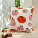 Axyaa Halloween Ghost Pumpkin Bat Spider Web Pillow Cushion