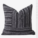 Axyaa Modern Deep Gray Striped Pillow Cover in Simple Texture