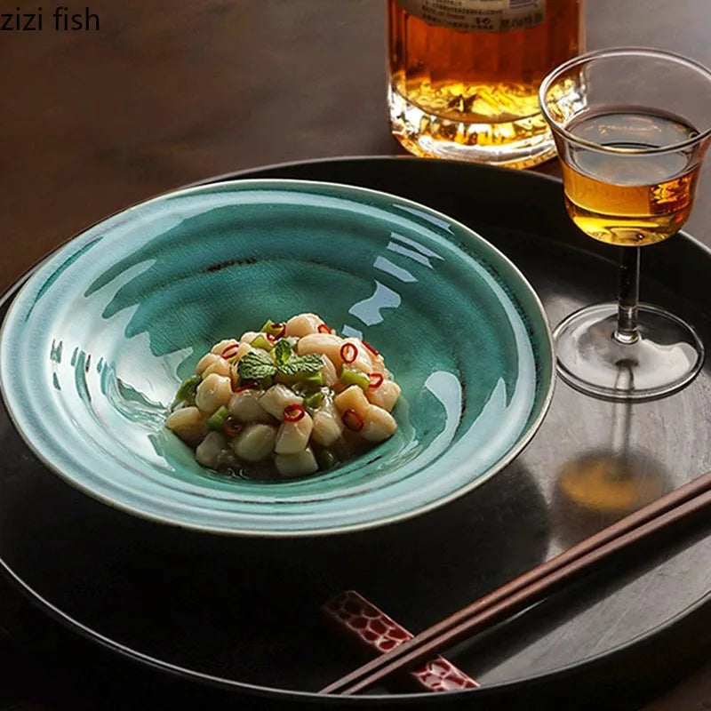 Axya Ceramic Dinner Salad Dessert Soup Pasta Plates Specialty Tableware