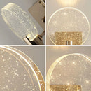 Axyaa Crystal Bubble Wall Lamp for Bedroom Living Room Modern Aisle Lighting