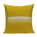 Axyaa Yellow Geometric Linen Pillow Case 45*45cm