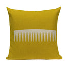 Axyaa Yellow Geometric Linen Pillow Case 45*45cm