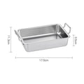Axyaa Stainless Steel Snacks Plate with Handle Korean Style Tableware Tray