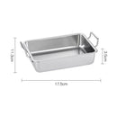 Axyaa Stainless Steel Snacks Plate with Handle Korean Style Tableware Tray