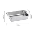 Axyaa Stainless Steel Snacks Plate with Handle, Korean Style Food Storage Trays
