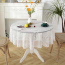 Axyaa White Lace Tablecloth for Wedding Decor and Events