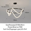 Axyaa Nordic LED Chandelier for Home Decor - Luminous Pendant Lighting