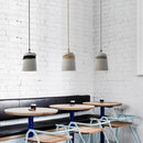Axyaa Minimalist Cylindrical Hemp Rope Pendant Light