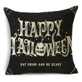 Black White Happy Halloween Trick Or Treat Pillowcase for Axyaa Décor