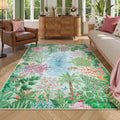 Axyaa Retro Light Luxury Tiger Sunset Rug: Large Area Bedroom & Living Room Carpet
