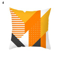 Orange Geometric Leaf Lines Pillowcase by Axyaa - Home Decor and Cozy Throw Pillows
