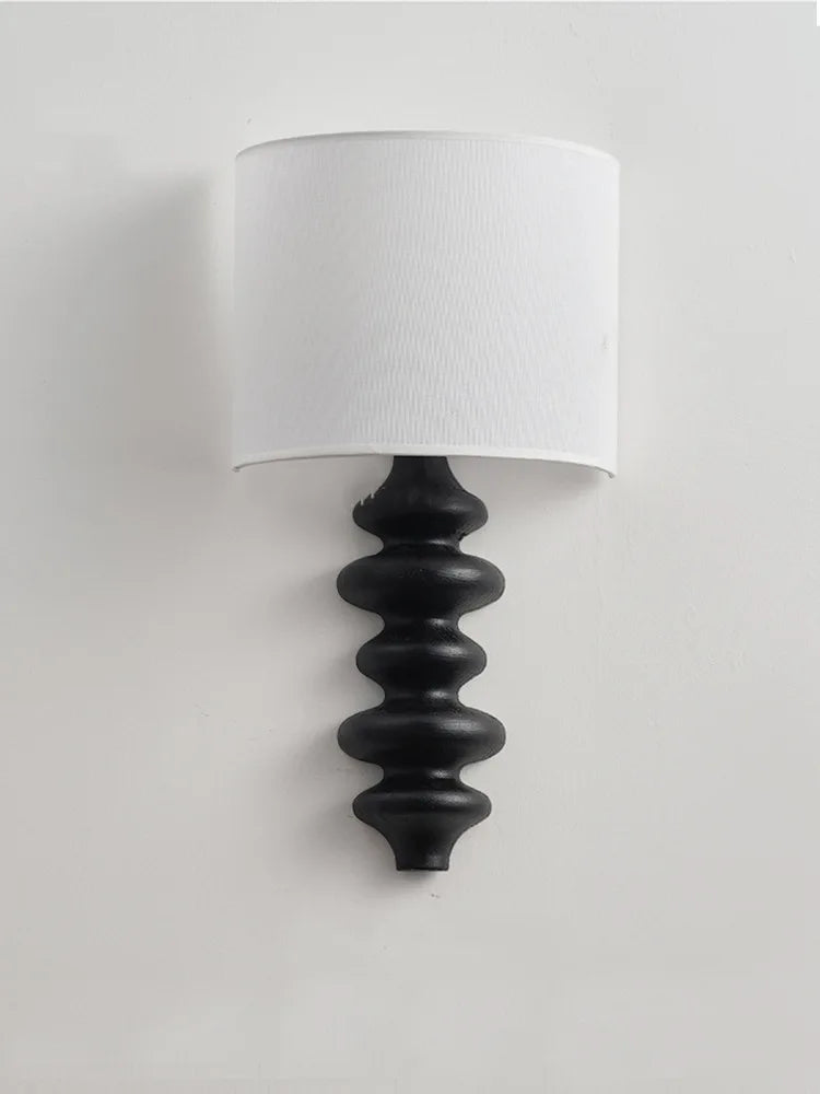 Axyaa Retro Solid Wood Wall Lamp for Living Room Study Bedroom Corridor Lighting