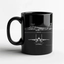 Aerospace Shuttle Fighter Rocket Tank Tea Cup - Axyaa Branded Enthusiasts Gift