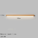 Axyaa Minimalist Wood Wall Lamp Straight Strip Design for Bedroom Bedside