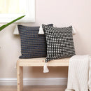 Axyaa Boho Jacquard Tassels Decorative Cushion Cover for Home Decor