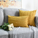 Axyaa Cotton Linen Cut Flowers Pillowcase: Nordic Style Cushion Cover Home Decor