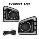 Axyaa LED DRL for Toyota Tundra 2014-2021: Daytime Running Lights with Turn Signal & Fog Lamp