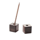 Axyaa Walnut Wood Pen Holder - Minimalist Desk Organizer