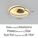Axyaa LED Ceiling Lamp: Modern Design for Bedroom, Living, Dining Room