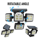 Axyaa Solar Motion Sensor Wall Lamp IP65 Waterproof_LED Outdoor Adjustable Head